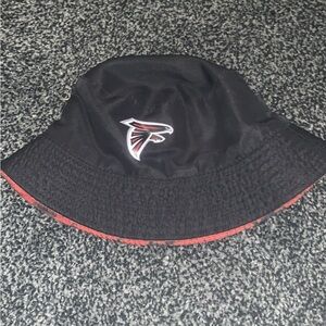 Atlanta Falcons Black and Red Bucket Hat